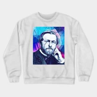 Hippolyte Taine Snowy Portrait | Hippolyte Taine Artwork 13 Crewneck Sweatshirt